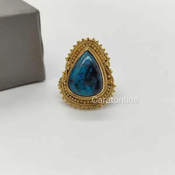 Silver_&_Green_&_Brown_Sterling_Silver_925_Premium_&_Elegant_Boho_Ring_For_Girls_&_Women