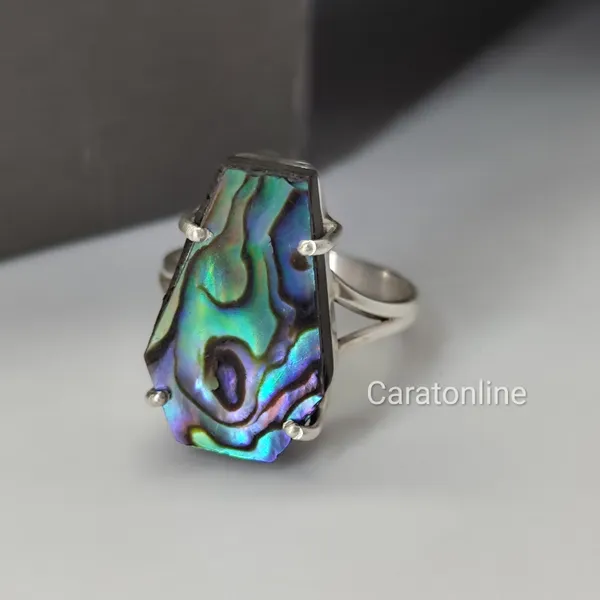 Silver_&_Multicolor_Sterling_Silver_925_Premium_&_Elegant_Boho_Ring_For_Girls_&_Women
