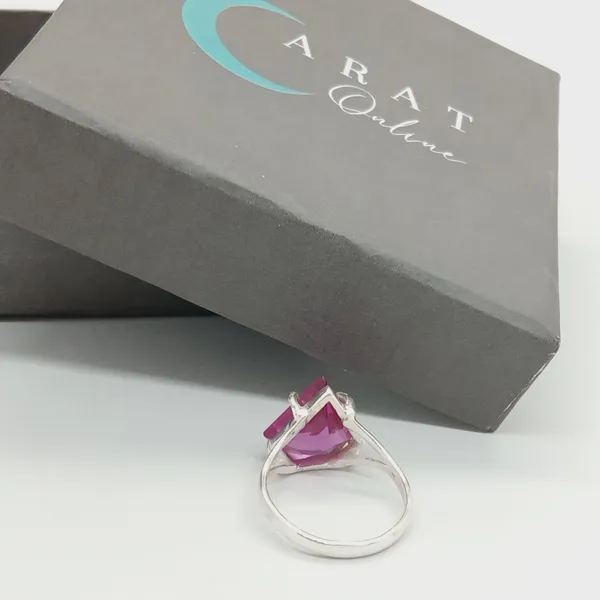 Silver_&_Pink_Sterling_Silver_925_Premium_&_Elegant_Boho_Ring_For_Girls_&_Women