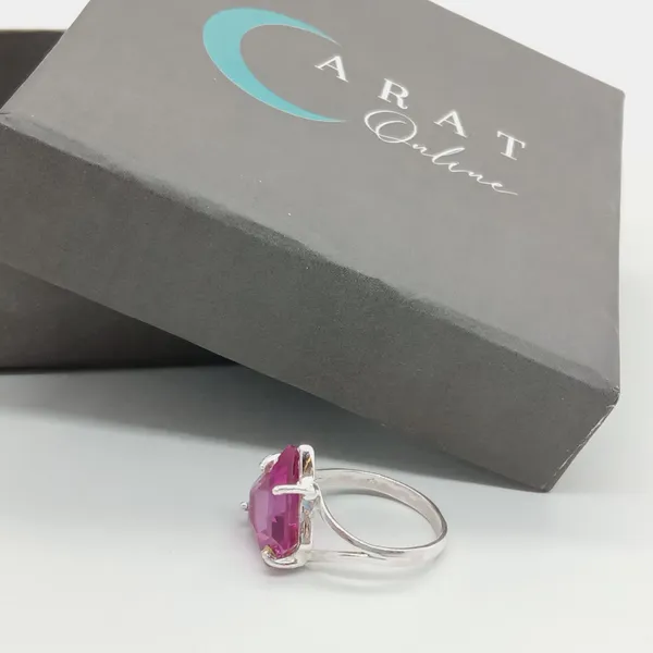 Silver_&_Pink_Sterling_Silver_925_Premium_&_Elegant_Boho_Ring_For_Girls_&_Women