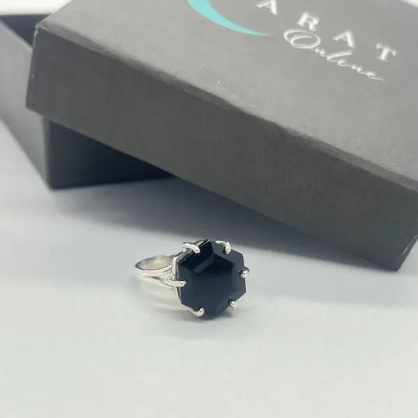 Silver_&_Black_Sterling_Silver_925_Premium_&_Elegant_Boho_Ring_For_Girls_&_Women