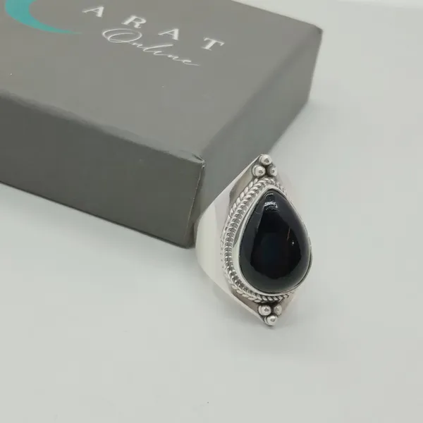 Silver_&_Black_Sterling_Silver_925_Premium_&_Elegant_Boho_Ring_For_Girls_&_Women