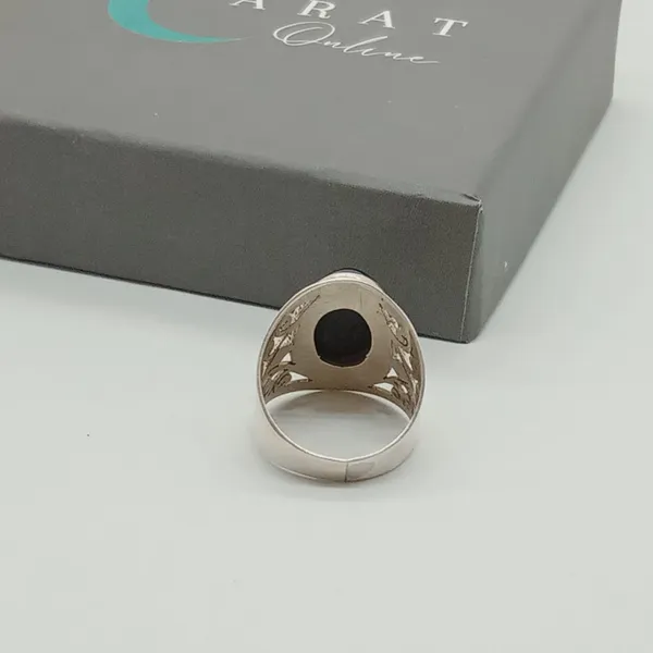 Silver_&_Black_Sterling_Silver_925_Premium_&_Elegant_Boho_Ring_For_Girls_&_Women