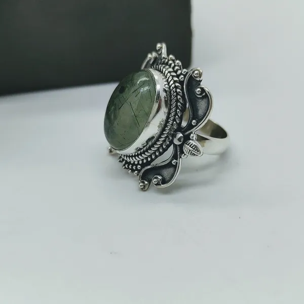 Silver_&_Little_Green_Sterling_Silver_925_Premium_&_Elegant_Handmade_Ring_For_Girls_&_Women