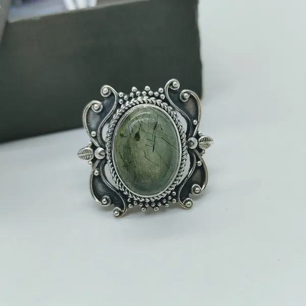 Silver_&_Little_Green_Sterling_Silver_925_Premium_&_Elegant_Handmade_Ring_For_Girls_&_Women