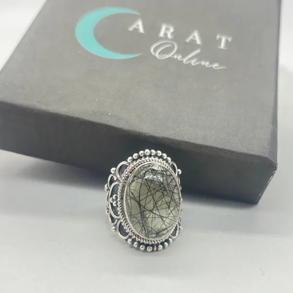 Silver_&_Black_Sterling_Silver_925_Premium_&_Elegant_Boho_Ring_For_Girls_&_Women