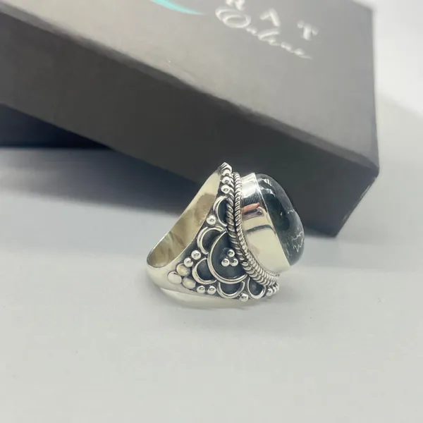 Silver_&_Black_Sterling_Silver_925_Premium_&_Elegant_Boho_Ring_For_Girls_&_Women