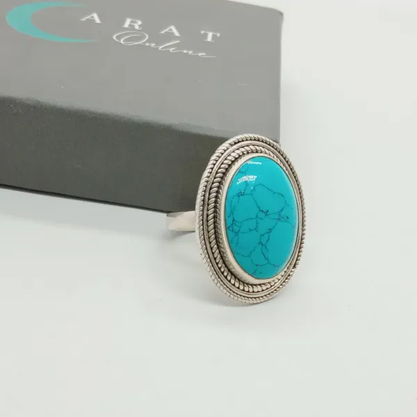 Silver_&_Green_Sterling_Silver_925_Premium_&_Elegant_Boho_Ring_For_Girls_&_Women