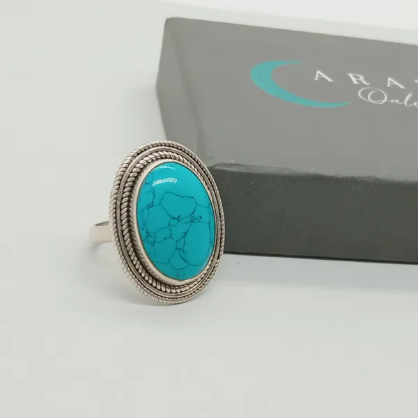 Silver_&_Green_Sterling_Silver_925_Premium_&_Elegant_Boho_Ring_For_Girls_&_Women