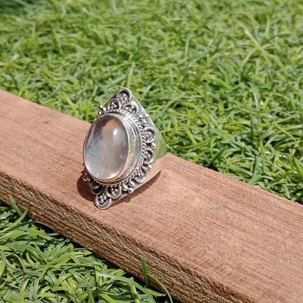 Silver_&_Rose_Pink_Sterling_Silver_925_Premium_&_Elegant_Boho_Ring_For_Girls_&_Women