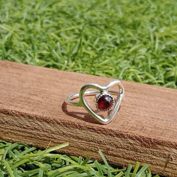 Silver_&_Red_Sterling_Silver_925_Premium_&_Elegant_Boho_Ring_For_Girls_&_Women
