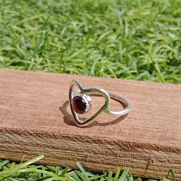Silver_&_Red_Sterling_Silver_925_Premium_&_Elegant_Boho_Ring_For_Girls_&_Women