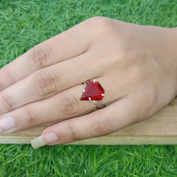 Silver_&_Red_Sterling_Silver_925_Premium_&_Elegant_Minimal_Ring_For_Girls_&_Women