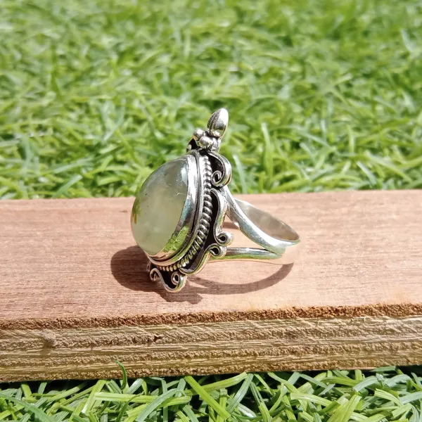 Silver_&_Green_Sterling_Silver_925_Premium_&_Elegant_Statement_Ring_For_Girls_&_Women