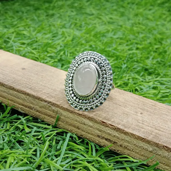 Silver_&_Pink_Sterling_Silver_925_Premium_&_Elegant_Boho_Ring_For_Girls_&_Women