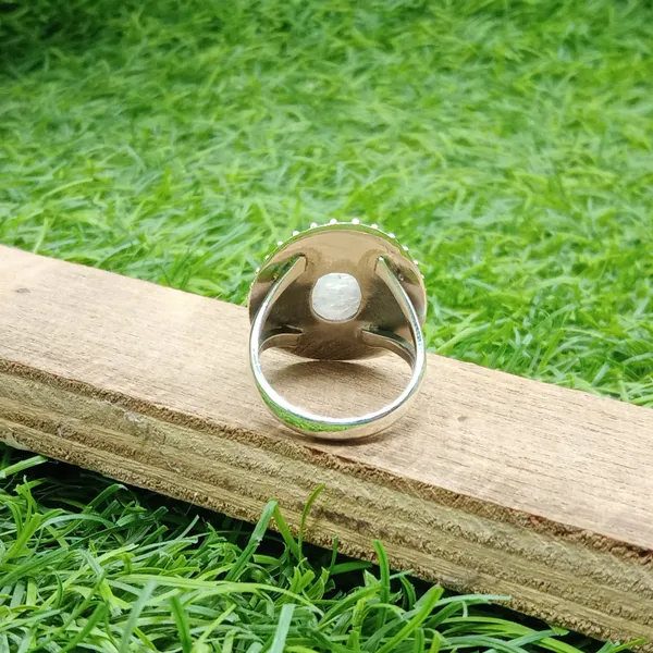 Silver_&_Pink_Sterling_Silver_925_Premium_&_Elegant_Boho_Ring_For_Girls_&_Women
