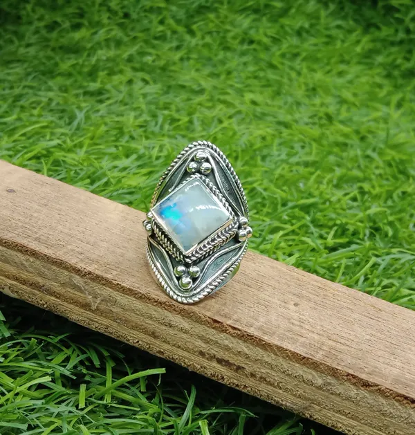Silver_&_Multicolor_Sterling_Silver_925_Premium_&_Elegant_Boho_Ring_For_Girls_&_Women