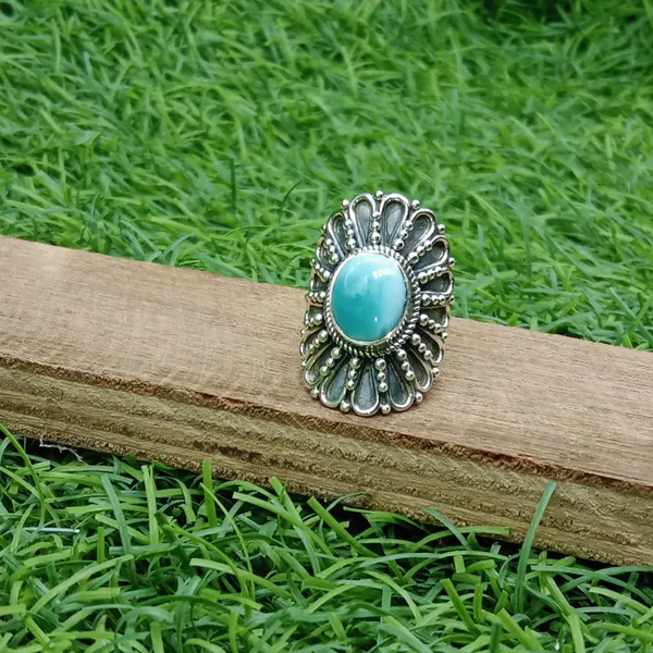 Silver_&_Blue_Sterling_Silver_925_Premium_&_Elegant_Boho_Ring_For_Girls_&_Women
