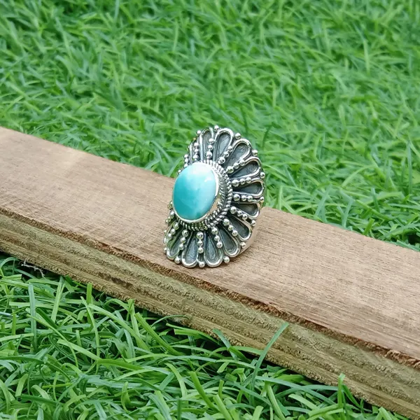Silver_&_Blue_Sterling_Silver_925_Premium_&_Elegant_Boho_Ring_For_Girls_&_Women