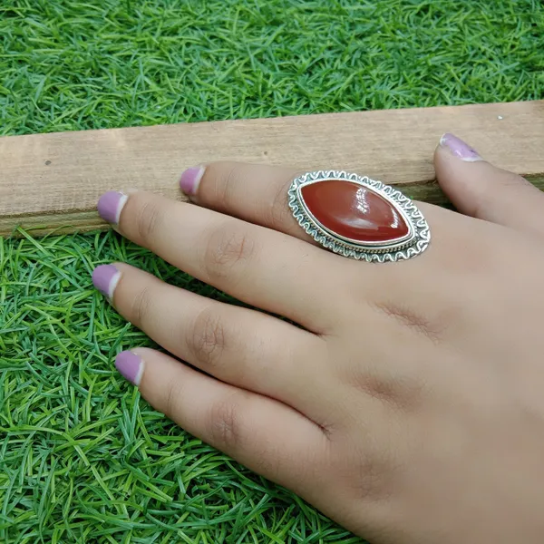 Silver_&_Red_Sterling_Silver_925_Premium_&_Elegant_Minimal_Ring_For_Girls_&_Women