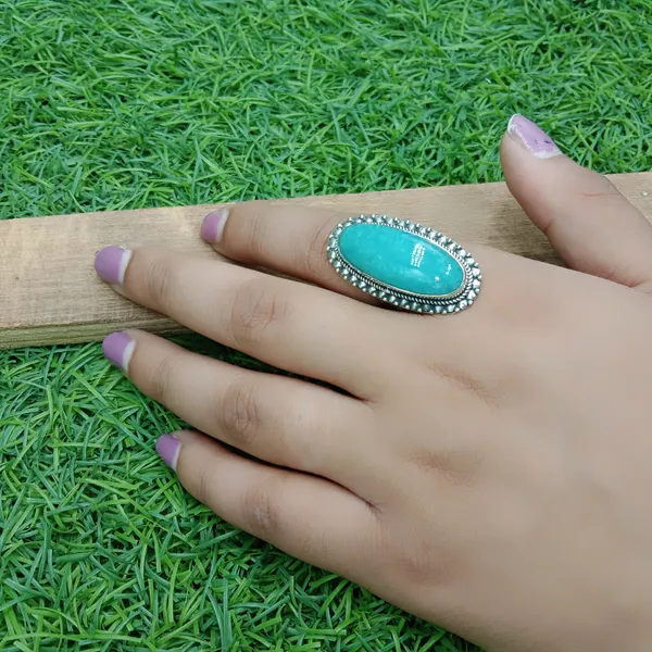 Silver_&_Blue_Sterling_Silver_925_Premium_&_Elegant_Minimal_Ring_For_Girls_&_Women