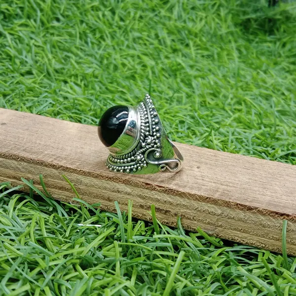 Silver_&_Black_Sterling_Silver_925_Premium_&_Elegant_Boho_Ring_For_Girls_&_Women