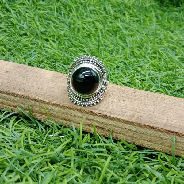 Silver_&_Black_Sterling_Silver_925_Premium_&_Elegant_Boho_Ring_For_Girls_&_Women