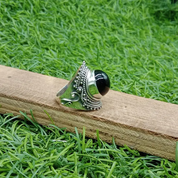 Silver_&_Black_Sterling_Silver_925_Premium_&_Elegant_Boho_Ring_For_Girls_&_Women