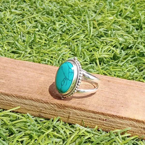 Silver_&_Green_Sterling_Silver_925_Premium_&_Elegant_Boho_Ring_For_Girls_&_Women