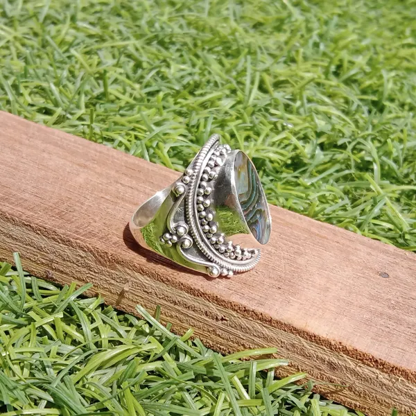 Silver_&_Multicolor_Sterling_Silver_925_Premium_&_Elegant_Boho_Ring_For_Girls_&_Women