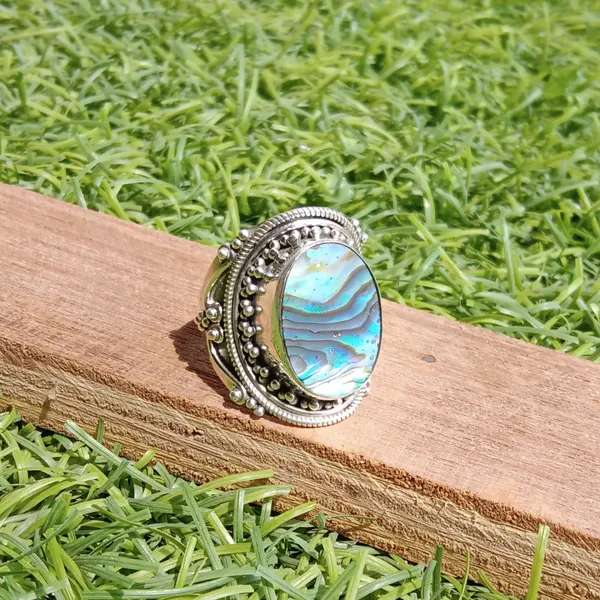 Silver_&_Multicolor_Sterling_Silver_925_Premium_&_Elegant_Boho_Ring_For_Girls_&_Women