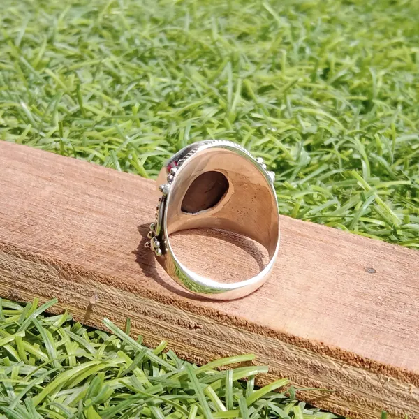 Silver_&_Multicolor_Sterling_Silver_925_Premium_&_Elegant_Boho_Ring_For_Girls_&_Women