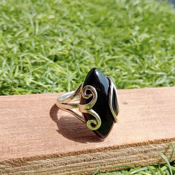 Silver_&_Black_Sterling_Silver_925_Premium_&_Elegant_Boho_Ring_For_Girls_&_Women