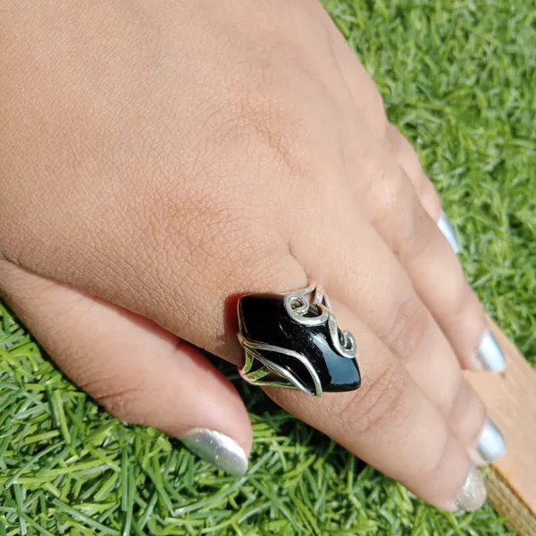 Silver_&_Black_Sterling_Silver_925_Premium_&_Elegant_Boho_Ring_For_Girls_&_Women