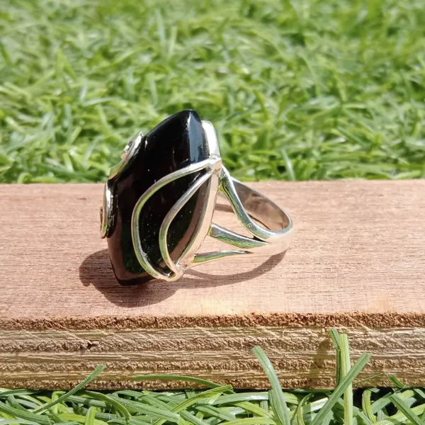 Silver_&_Black_Sterling_Silver_925_Premium_&_Elegant_Boho_Ring_For_Girls_&_Women