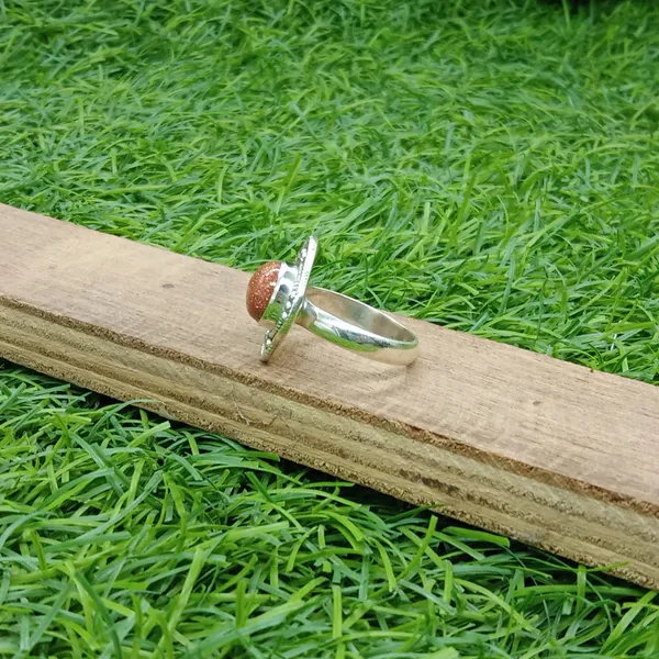 Silver_&_Orange_Sterling_Silver_925_Premium_&_Elegant_Boho_Ring_For_Girls_&_Women