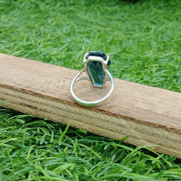 Silver_&_Blue_Sterling_Silver_925_Premium_&_Elegant_Designer_Ring_For_Girls_&_Women