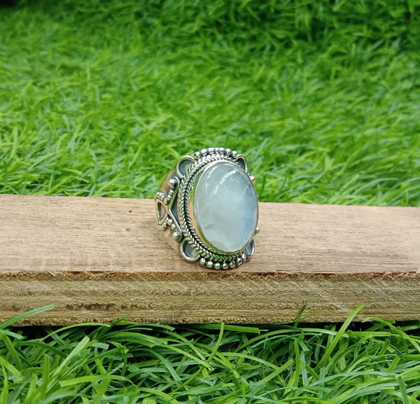 Silver_&_White_With_Blue_Sterling_Silver_925_Premium_&_Elegant_Designer_Ring_For_Girls_&_Women