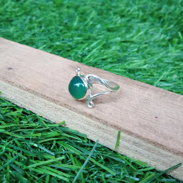 Silver_&_Green_Sterling_Silver_925_Premium_&_Elegant_Minimal_Ring_For_Girls_&_Women