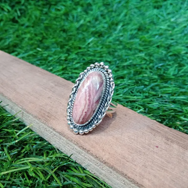Silver_&_Pink_Sterling_Silver_925_Premium_&_Elegant_Boho_Ring_For_Girls_&_Women