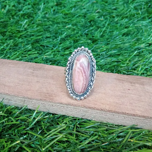 Silver_&_Pink_Sterling_Silver_925_Premium_&_Elegant_Boho_Ring_For_Girls_&_Women