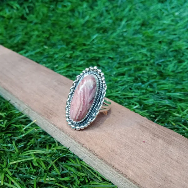 Silver_&_Pink_Sterling_Silver_925_Premium_&_Elegant_Boho_Ring_For_Girls_&_Women