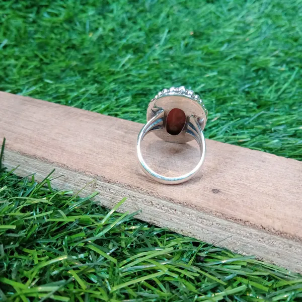 Silver_&_Pink_Sterling_Silver_925_Premium_&_Elegant_Boho_Ring_For_Girls_&_Women