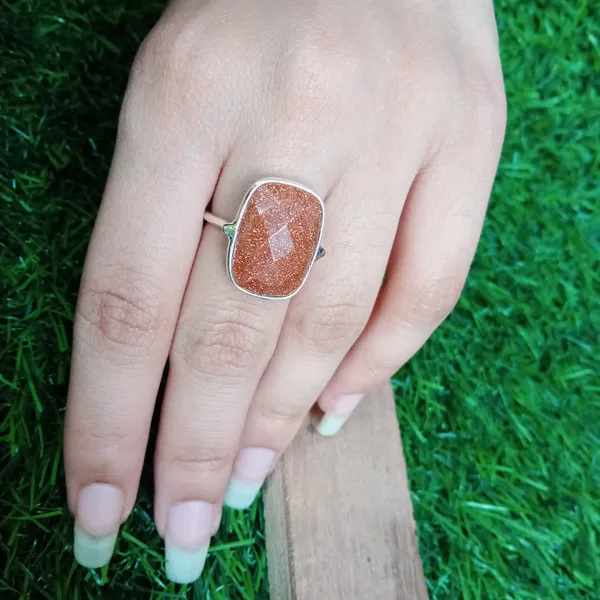 Silver_&_Brown_Sterling_Silver_925_Premium_&_Elegant_Boho_Ring_For_Girls_&_Women