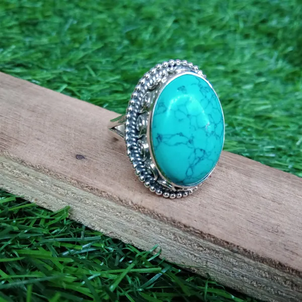 Silver_&_Green_Sterling_Silver_925_Premium_&_Elegant_Boho_Ring_For_Girls_&_Women