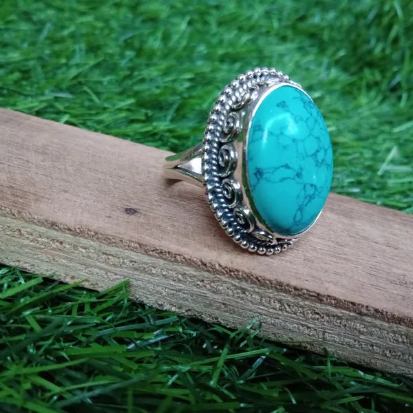 Silver_&_Green_Sterling_Silver_925_Premium_&_Elegant_Boho_Ring_For_Girls_&_Women