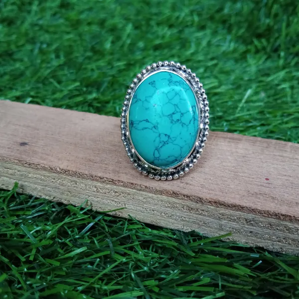 Silver_&_Green_Sterling_Silver_925_Premium_&_Elegant_Boho_Ring_For_Girls_&_Women
