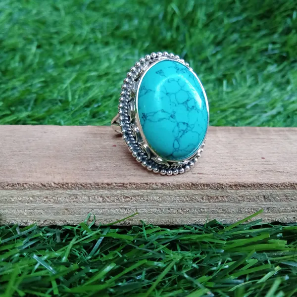 Silver_&_Green_Sterling_Silver_925_Premium_&_Elegant_Boho_Ring_For_Girls_&_Women