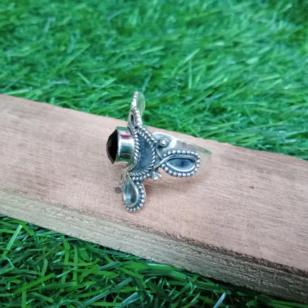 Silver_&_Black_Sterling_Silver_925_Premium_&_Elegant_Boho_Ring_For_Girls_&_Women