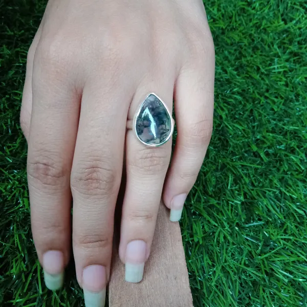 Silver_&_Grey_Sterling_Silver_925_Premium_&_Elegant_Boho_Ring_For_Girls_&_Women